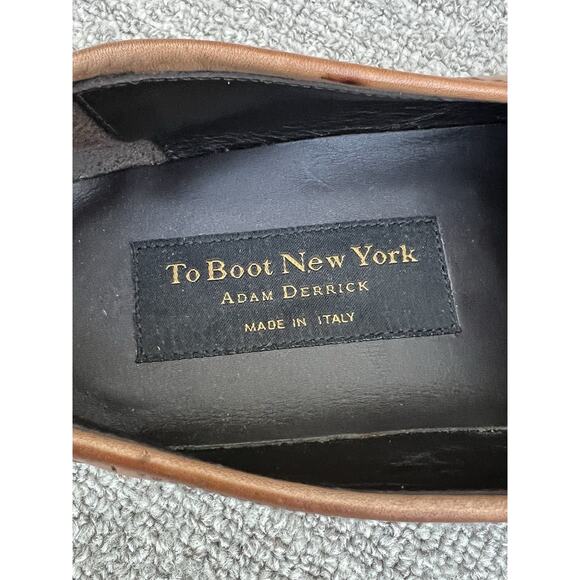 TO BOOT NEW YORK Adam Derrick Aldrin Brown Calf Leather Penny Loafer Men\'s 11.5 main image 5